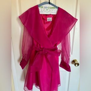 Vintage 80’s Positively Ellen pink wrap dress